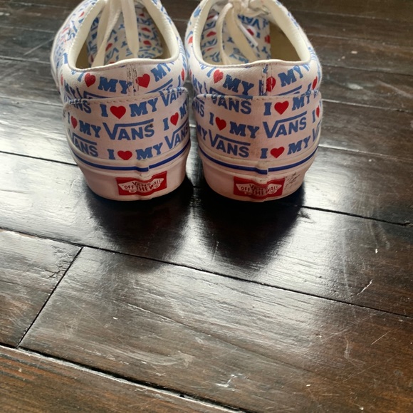 VANS I love my vans print Limited Edition Vans Sneakers size W8 - Picture 3 of 6